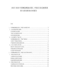 2025-2030中國(guó)椰油酰胺丙基二甲胺行業(yè)反傾銷(xiāo)調(diào)查與貿(mào)易壁壘應(yīng)對(duì)報(bào)告