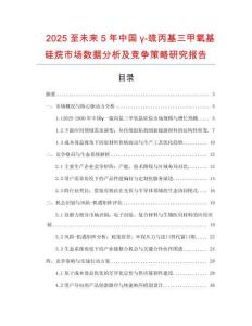 2025至未來5年中國γ-巰丙基三甲氧基硅烷市場數據分析及競爭策略研究報告