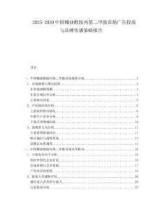 2025-2030中國椰油酰胺丙基二甲胺市場廣告投放與品牌傳播策略報告