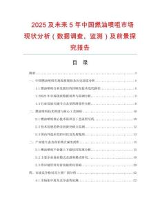 2025及未來5年中國燃油噴咀市場現(xiàn)狀分析（數(shù)據(jù)調(diào)查、監(jiān)測）及前景探究報告