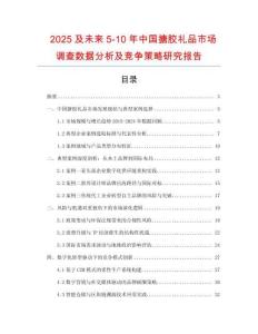 2025及未來5-10年中國(guó)搪膠禮品市場(chǎng)調(diào)查數(shù)據(jù)分析及競(jìng)爭(zhēng)策略研究報(bào)告