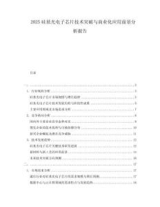 2025硅基光電子芯片技術突破與商業化應用前景分析報告