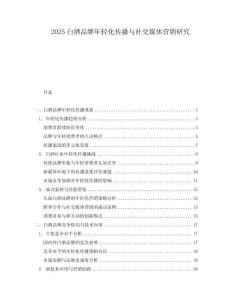 2025白酒品牌年輕化傳播與社交媒體營銷研究