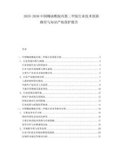 2025-2030中國椰油酰胺丙基二甲胺行業技術創新路徑與知識產權保護報告