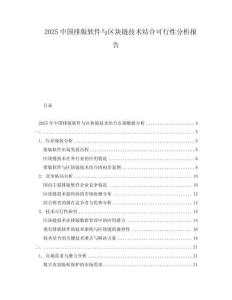 2025中國排版軟件與區塊鏈技術結合可行性分析報告