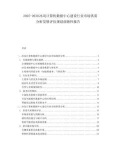 2025-2030冰島計算機數據中心建設行業市場供需分析發展評估規劃前瞻性報告