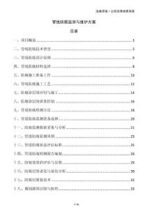 管線防腐監(jiān)測與維護(hù)方案