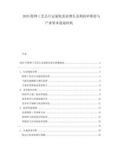 2025特種工藝芯片定制化需求增長及利潤率維持與產業資本進退時機