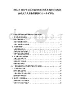 2025至2030中國(guó)核主蒸汽和給水隔離閥行業(yè)市場(chǎng)深度研究及發(fā)展前景投資可行性分析報(bào)告