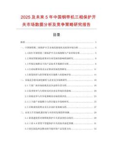 2025及未來5年中國鋼帶機(jī)三相保護(hù)開關(guān)市場數(shù)據(jù)分析及競爭策略研究報(bào)告