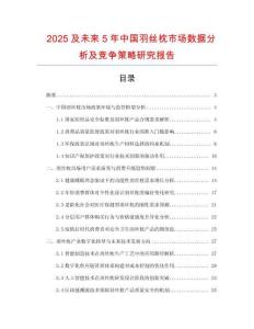 2025及未來5年中國羽絲枕市場數(shù)據(jù)分析及競爭策略研究報告