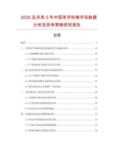 2025及未來5年中國苯并呋喃市場數(shù)據(jù)分析及競爭策略研究報告