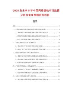 2025及未來5年中國網絡跳線市場數據分析及競爭策略研究報告