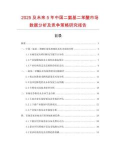 2025及未來5年中國二氨基二苯醚市場數(shù)據(jù)分析及競爭策略研究報告