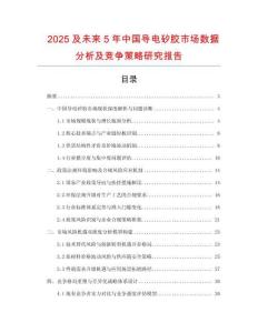 2025及未來5年中國導(dǎo)電矽膠市場(chǎng)數(shù)據(jù)分析及競(jìng)爭(zhēng)策略研究報(bào)告