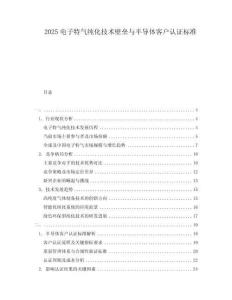 2025電子特氣純化技術壁壘與半導體客戶認證標準