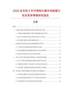 2025及未來5年中國鉤頭鍵市場數(shù)據(jù)分析及競爭策略研究報告
