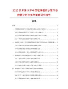 2025及未來5年中國玻璃鋼雨水管市場數(shù)據(jù)分析及競爭策略研究報告