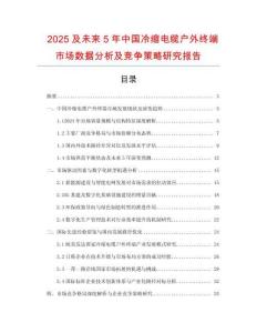 2025及未來5年中國冷縮電纜戶外終端市場數據分析及競爭策略研究報告