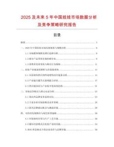 2025及未來(lái)5年中國(guó)娃娃市場(chǎng)數(shù)據(jù)分析及競(jìng)爭(zhēng)策略研究報(bào)告