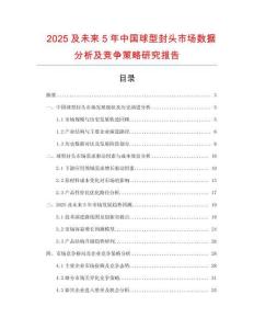 2025及未來5年中國球型封頭市場數據分析及競爭策略研究報告