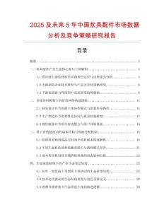 2025及未來5年中國炊具配件市場數(shù)據(jù)分析及競爭策略研究報告