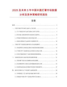 2025及未來5年中國半圓燈罩市場數(shù)據(jù)分析及競爭策略研究報(bào)告