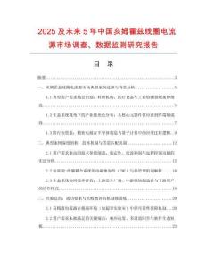2025及未來(lái)5年中國(guó)亥姆霍茲線圈電流源市場(chǎng)調(diào)查、數(shù)據(jù)監(jiān)測(cè)研究報(bào)告