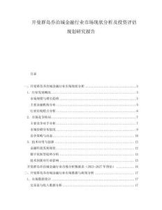 開(kāi)曼群島喬治城金融行業(yè)市場(chǎng)現(xiàn)狀分析及投資評(píng)估規(guī)劃研究報(bào)告