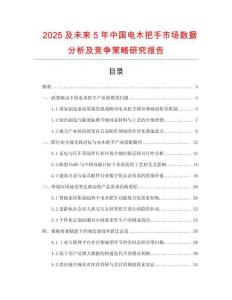 2025及未來5年中國電木把手市場數(shù)據(jù)分析及競爭策略研究報(bào)告