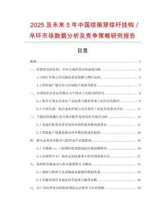 2025及未来5年中国综架穿综杆挂钩／吊环市场数据分析及竞争策略研究报告