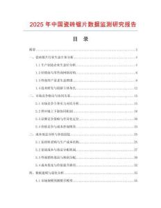2025年中國瓷磚鋸片數據監測研究報告