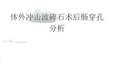 體外沖擊波碎石術(shù)后腸穿孔分析2026