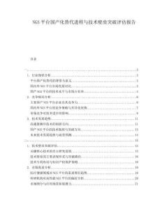 NGS平臺(tái)國(guó)產(chǎn)化替代進(jìn)程與技術(shù)壁壘突破評(píng)估報(bào)告