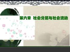 6：社會(huì)分層與流動(dòng)