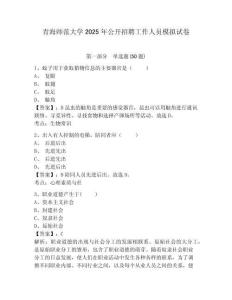 青海师范大学2025年公开招聘工作人员模拟试卷含答案详解
