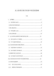 無人體系在低空經(jīng)濟(jì)中的發(fā)展策略