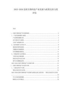 2025-2030北歐生物科技產(chǎn)業(yè)發(fā)展與政策支持力度評(píng)估