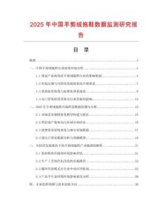 2025年中國羊剪絨拖鞋數(shù)據(jù)監(jiān)測研究報告