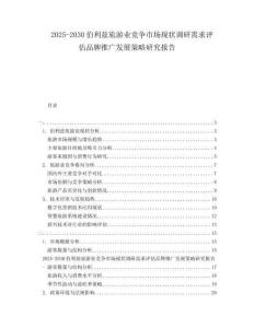 2025-2030伯利茲旅游業(yè)競爭市場現(xiàn)狀調(diào)研需求評估品牌推廣發(fā)展策略研究報(bào)告