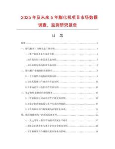 2025年及未来5年膨化机项目市场数据调查、监测研究报告