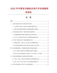 2025年中國多功能組合角尺市場調(diào)查研究報告