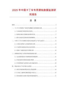 2025年中國(guó)卡丁車專用滑軌數(shù)據(jù)監(jiān)測(cè)研究報(bào)告