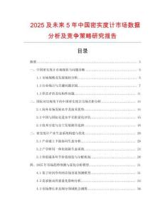 2025及未來5年中國密實度計市場數據分析及競爭策略研究報告