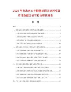 2025年及未来5年醇基棕刚玉涂料项目市场数据分析可行性研究报告