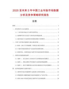 2025至未來5年中國工業車胎市場數據分析及競爭策略研究報告