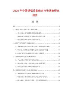 2025年中國銅鋁設(shè)備線夾市場調(diào)查研究報(bào)告