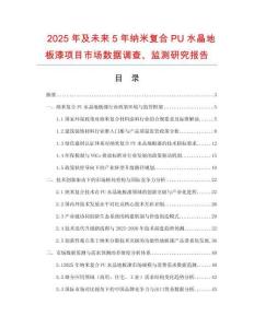 2025年及未來5年納米復(fù)合PU水晶地板漆項(xiàng)目市場數(shù)據(jù)調(diào)查、監(jiān)測研究報告