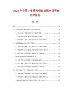 2025年中國小半徑彎鋼化玻璃市場調(diào)查研究報告