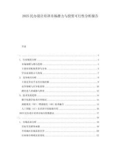 2025民辦設(shè)計培訓(xùn)市場潛力與投資可行性分析報告